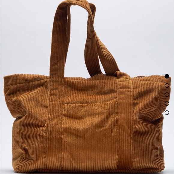 Zara Handbags - Zara Corduroy Shopper NWT